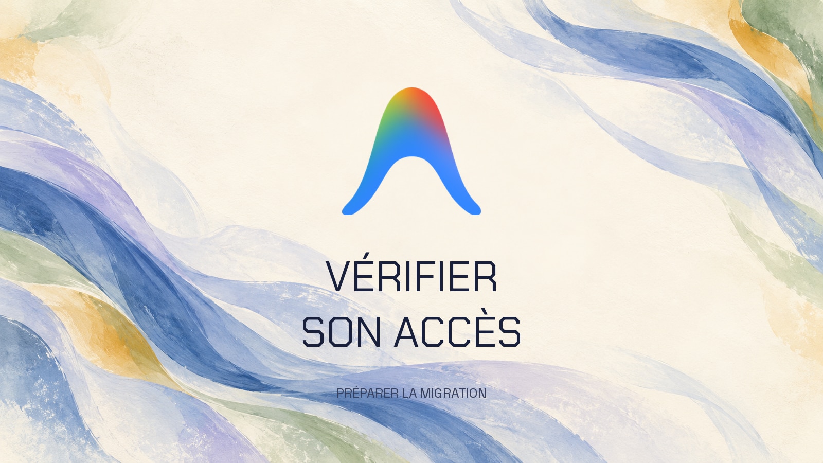 Symbole officiel multicolore de Google Antigravity sur une composition peinte ivoire et bleue. Phrase composée avec les polices locales Chakra Petch et Space Grotesk.