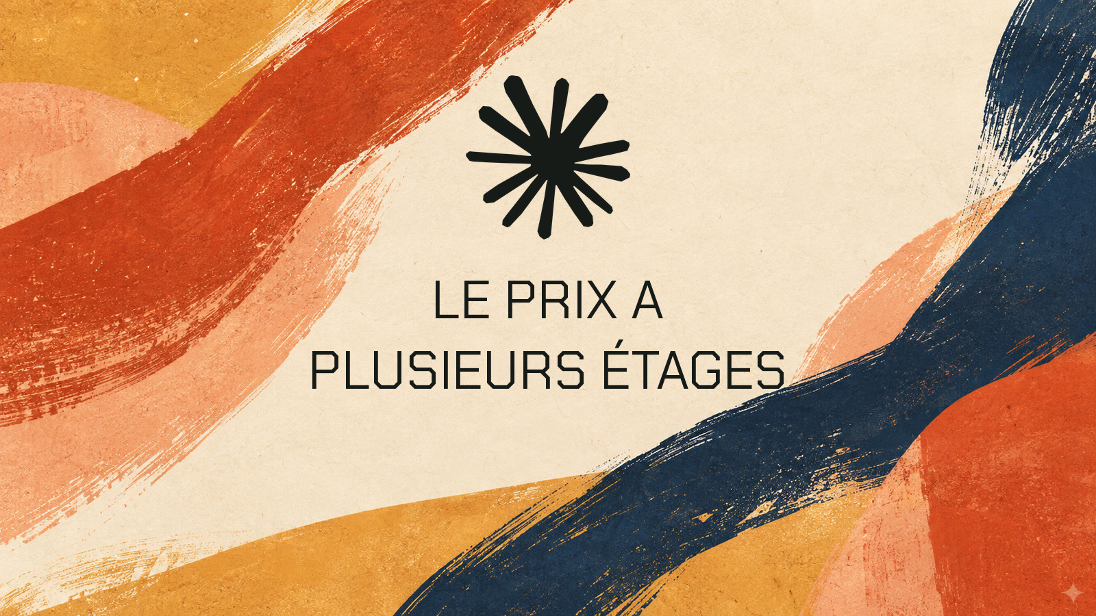 Symbole officiel Claude avec le texte Le prix a plusieurs étages