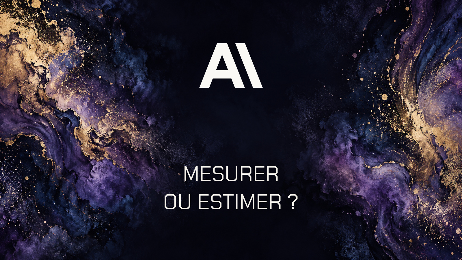 Logo Anthropic et texte Mesurer ou estimer dans une peinture cosmique violette